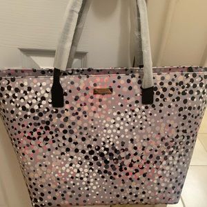 Kate Spade Large Laptop Tote - Margareta Shore Street Soriee Dot Grey Multi -NWT